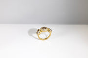 Todd Reed ring made with 18k yellow gold, Autumn ™ brilliant cut diamonds (4.05ct), and white brilliant cut diamonds (.345ct)